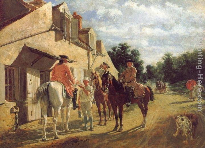 Jean-Louis Ernest Meissonier At the Relay Station